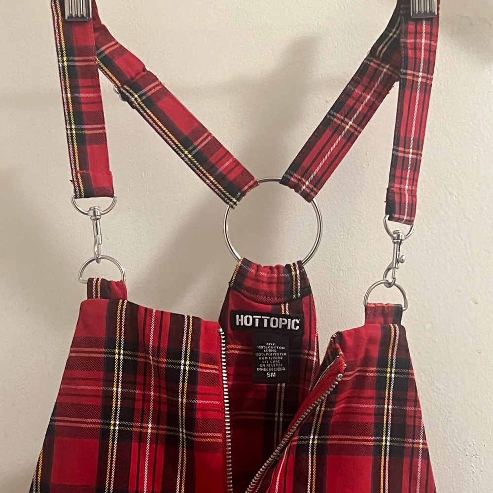 Hot Topic Vintage plaid chain loop dress